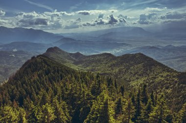 Doğa Manzaralı Panoramik dağ manzarası