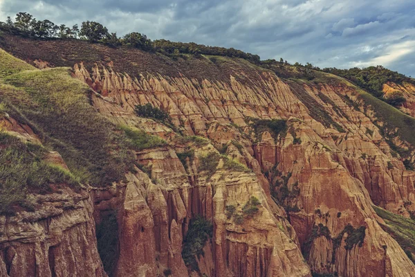 Unique reddish sandstone cliffs — Stock Photo, Image