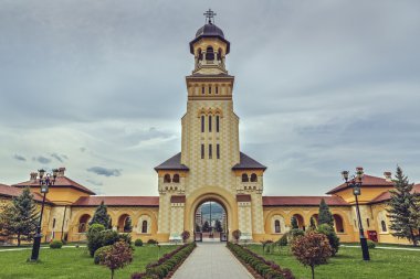 Taç giyme töreni katedral çan kulesi, Alba Iulia, Romanya