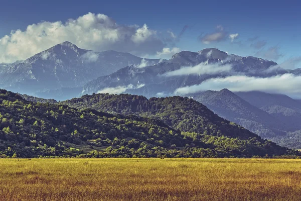 Idilliaco paesaggio montano estivo — Foto Stock