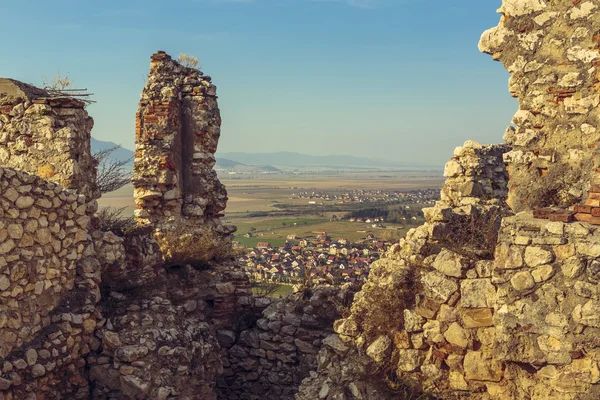 Zříceniny tvrze Rasnov — Stock fotografie