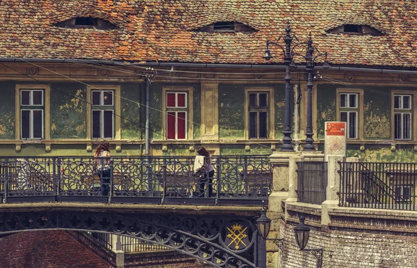 Bridge of lies, Sibiu, Romania — Stock Photo, Image