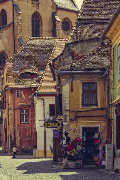 Medieval Lower Town, Sibiu, Rumania —  Fotos de Stock