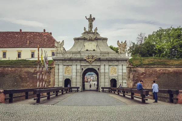 Third Gate, White Carolina Citadel, Alba Iulia — Stock Photo, Image