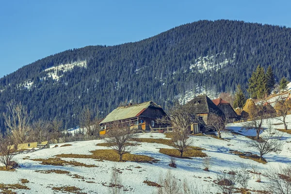 Village roumain traditionnel — Photo