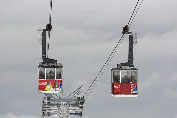 Two cable cars — Stock Photo, Image