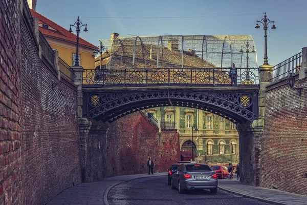 Bridge of lies, Sibiu, Romania — Stock Photo, Image