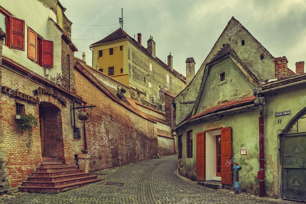 Sibiu Hermannstadt Old Town from Above, Transylvania, Romania Stock Image -  Image of bridge, culture: 234091947