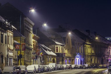 Kış gecesi cityscape