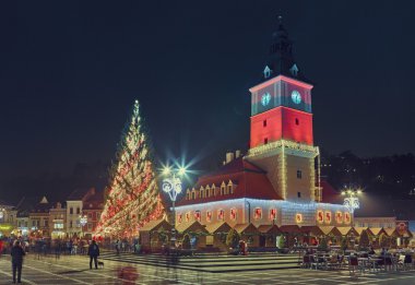 Belediye Meydanı Noel, Brasov, Romanya