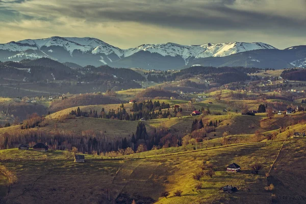 Paisagem rural romena — Fotografia de Stock