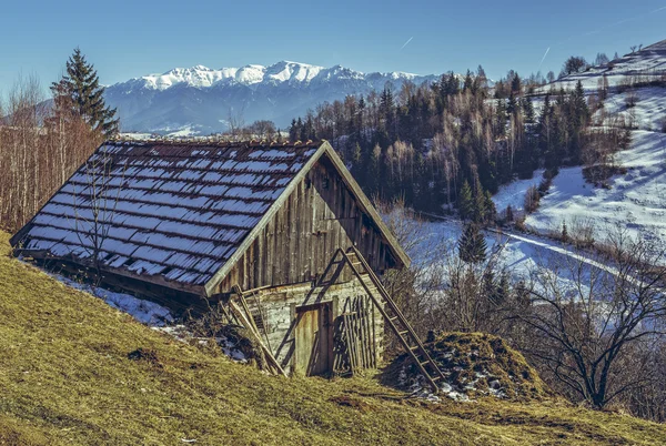 Rustikální farma krajina — Stock fotografie