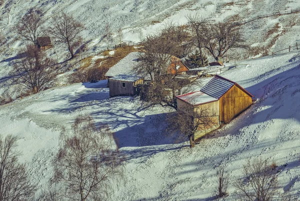 시골 겨울 장면 로열티 프리 스톡 사진