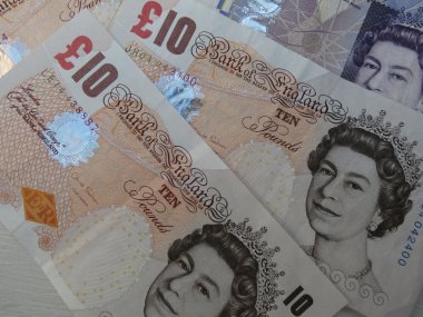 İngiliz Pound banknot para