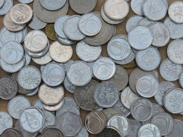 Монеты Чехии — стоковое фото