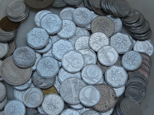 Corona Checa Czk Curso Legal República Checa Monedas — Foto de Stock