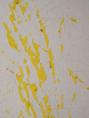 Grunge beyaz ve sarı karton arka plan olarak yararlı decollage