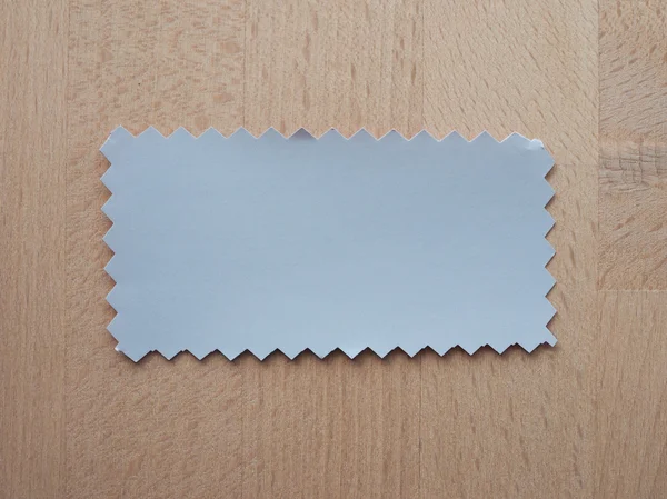 Swatch Papier Gris Avec Bordure Zig Zag Coupé Avec Cisailles — Photo