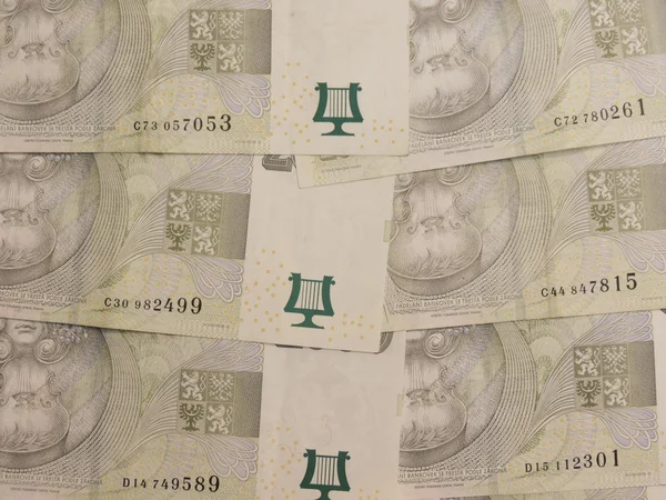 Billetes de 2000 coronas checas — Foto de Stock