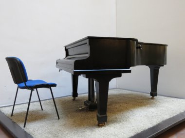 Salon veya budoir kuyruklu piyano dize müzik enstrümanı