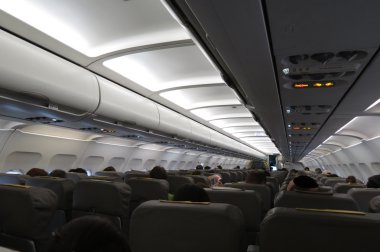 Viyana Schwechat, Avusturya - Ekim 2015 yaklaşık: Uçak Koltuk seyahat kavram olarak yararlı
