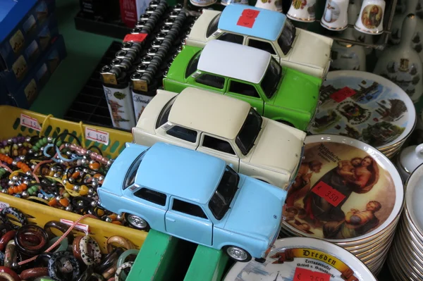 Автомобильные игрушки Trabant — стоковое фото