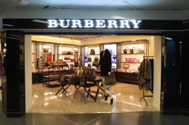 Burberry brand store clipart