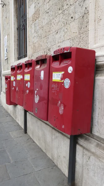 Siena Italien April 2016 Raden Letter Box Postlådor För Att — Stockfoto