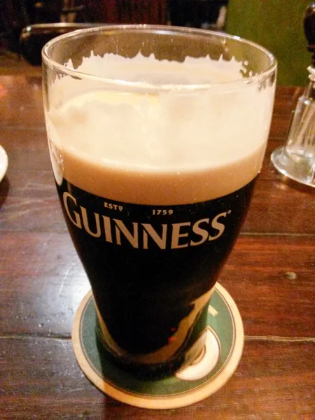 Dublin Irland Oktober 2015 Ein Pint Guinness Auch Bekannt Als — Stockfoto