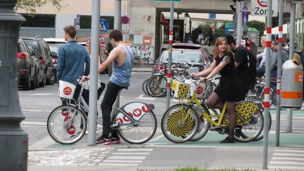 Radler in wien — Stockfoto