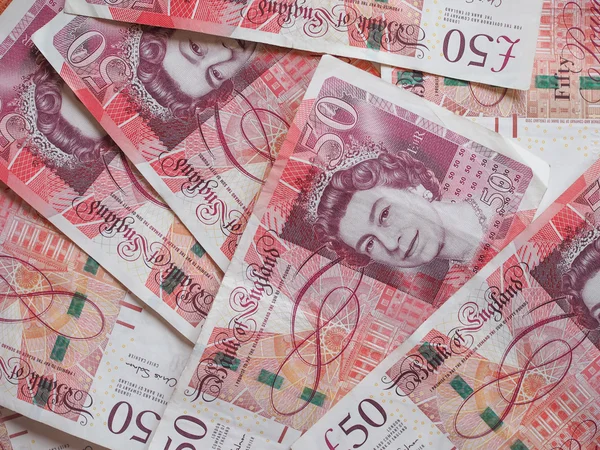 ロンドン イギリス 2015年 月年頃 英国スターリング ポンド ポンド紙幣 イギリスの通貨 — ストック写真