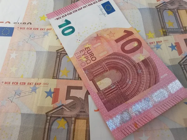 Banknoty Euro Waluta Unii Europejskiej — Zdjęcie stockowe