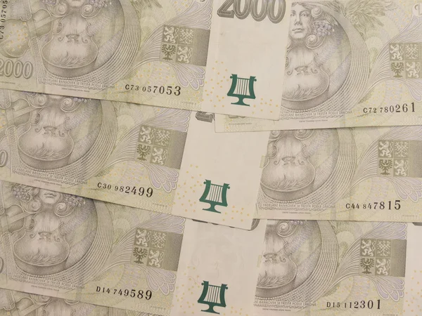 Банкноты Чехии — стоковое фото