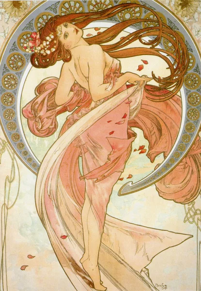 Alphonse Mucha de dans — Stockfoto