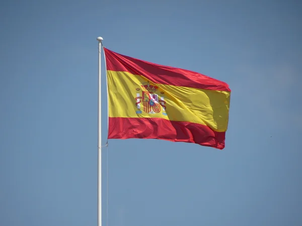 Bandera de España flotante —  Fotos de Stock