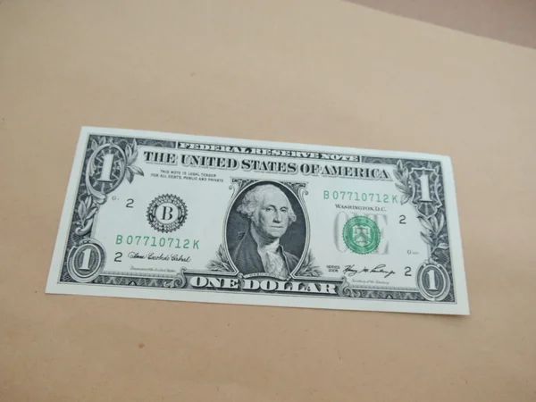 私たちドル紙幣 特徴最初私たちの大統領ジョージ ワシントン 1789 前面側に ドル札 — ストック写真
