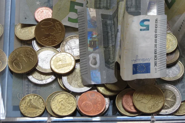 Notlar Euro Yan Dolar Dünyanın Farklı Para Birimleri — Stok fotoğraf