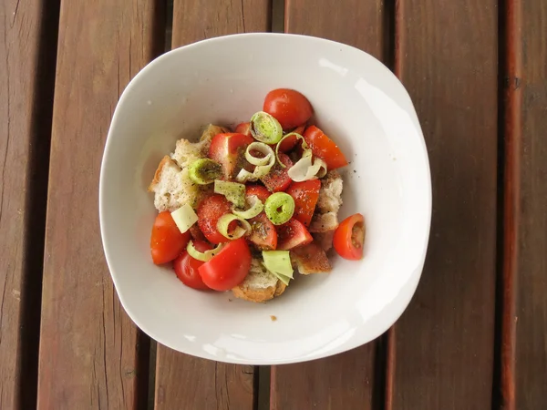 Panzanella Salat aus der Toskana — Stockfoto