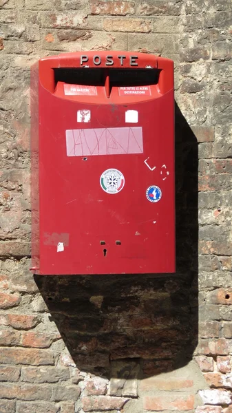 Siena Talya Nisan 2016 Yaklaşık Satır Mektup Kutusu Posta Kutusu — Stok fotoğraf