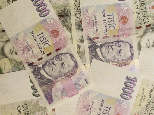 1000 ve 2000 Çek korunası Czk (Çek Cumhuriyeti Resmi İhale) banknotlar