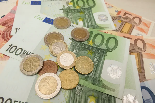 Eur Eurosedlar Och Mynt Rättsliga Anbudsinfordran Europeiska Unionen — Stockfoto