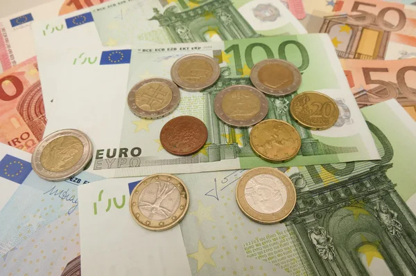 Euro Eur Bankjegyek Érmék Jogi Pályázat Európai Unió — Stock Fotó