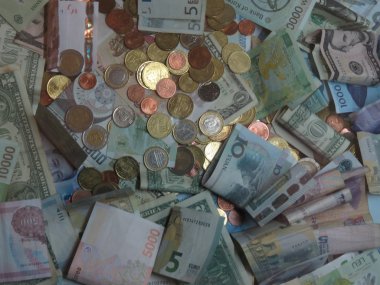 Notlar (Euro, Yan, dolar dünyanın farklı para birimleri)