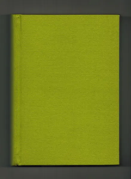 Libro Con Cubierta Tela Verde Sobre Fondo Gris Oscuro — Foto de Stock