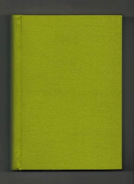 Livro com capa de pano verde — Fotografia de Stock