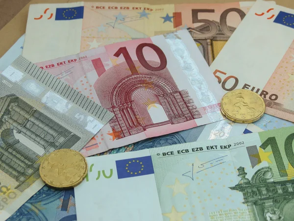 연합의 Eur 지폐와 부드러운 — 스톡 사진