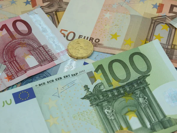 Euro Eur Bankjegyek Érmék Jogi Pályázat Európai Unió — Stock Fotó