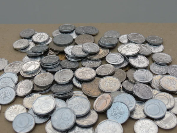 Чеська Чех Czk Законний Платіжний Засіб Чеської Республіки Монети Невелика — стокове фото
