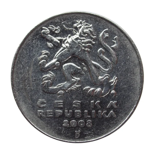 Τσέχικες κορώνες κέρμα — Φωτογραφία Αρχείου