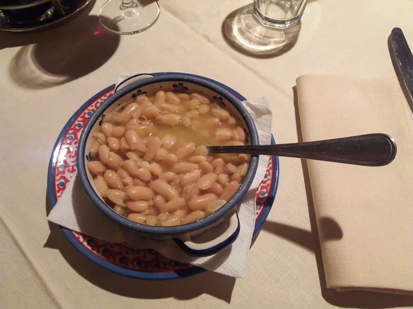 Floransa Şekilde Pişmiş Fagioli All Olio Beyaz Fasulye — Stok fotoğraf